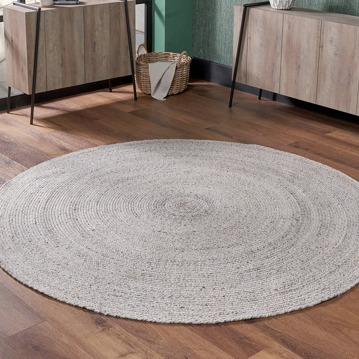 Warm Grey Tweed Outdoor Rug