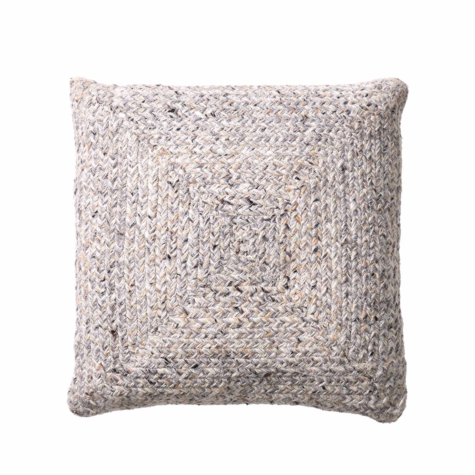 Warm Grey Tweed Outdoor Scatter Cushion